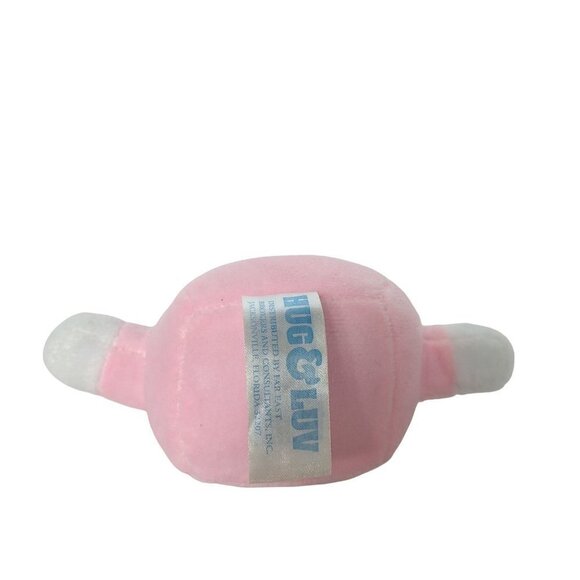 Hug & Luv Pink Bunny Easter Plush Stuffed Animal 5.5 Inch - Picture 6 of 6